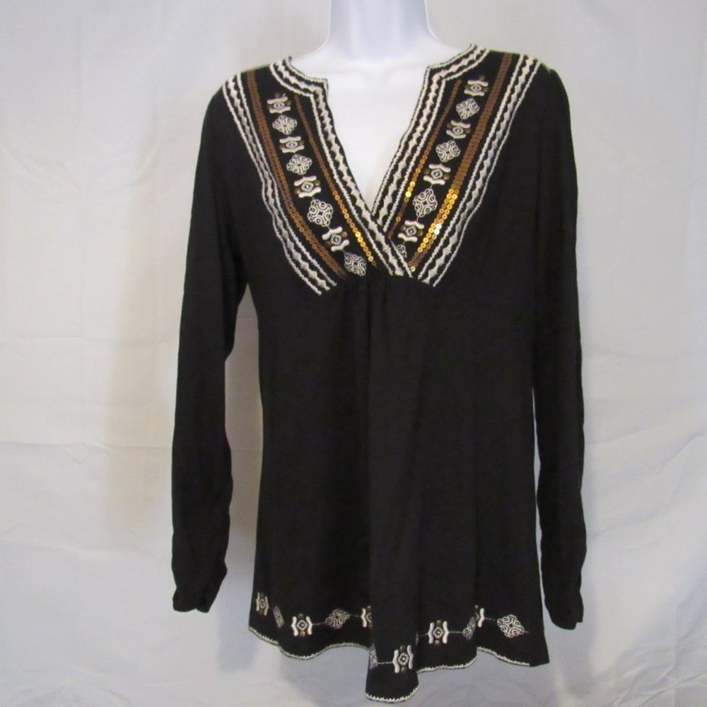 Adobe Star Brand Detailed Long Sleeve Tunic